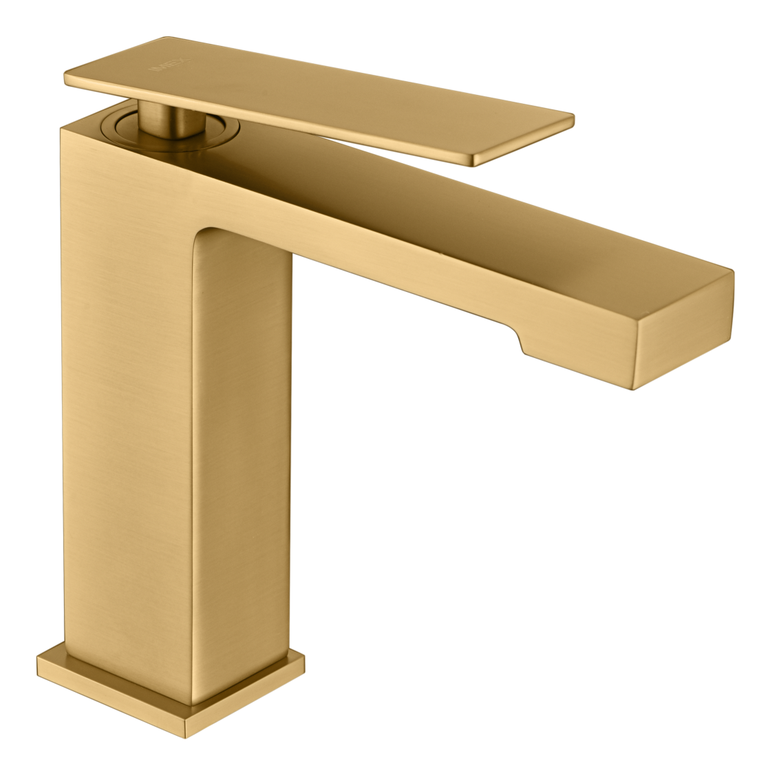 Grifo monomando para lavabo acabado en oro cepillado PISA Imex
